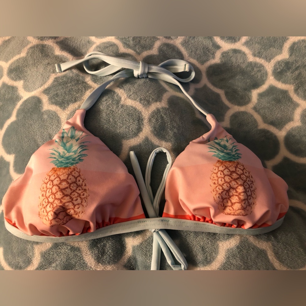 Pineapple Bikini Swim Bra Top